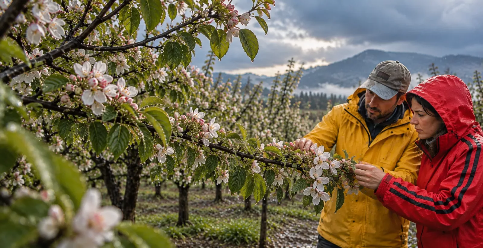 Lluvias en floración de frutales 7 revisiones clave para septiembre en Chile